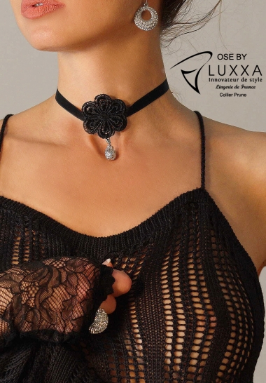 OSE by Luxxa COLLAR DE GUIPUR PRUNE
