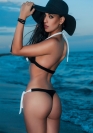 Luxxa Lenceria TANGA ( negro / blanco ) 2