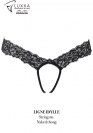 Luxxa Lenceria TANGA DESNUDO CON STRASS AZULES 4
