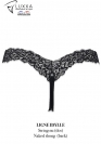 Luxxa Lenceria TANGA DESNUDO CON STRASS AZULES 5