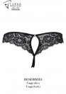 Luxxa Lenceria TANGA ABIERTO CON STRASS AZUL 4
